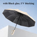 Ring Buckle Design Automatic Folding Umbrella for Men Extra Large Reinforced Wind & Rain-resistant Sunshade UV Umbrellas