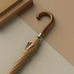 New Wooden Long Handle Luxury Umbrella Men Women, Outdoor 8 Bones Big Golf Rain Umbrella Windproof Strong, 120cm Diameter