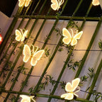 Automatic Opening LED Butterflies for Wedding Decor, Romantic Magical Light Up Wings for Party Christmas Festival Decoration