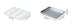 Flat Bottom 430 Stainless Steel Square Plate Oven Safe BBQ Grill Pan Drain Tray Oil Drip Rack Prep Plate for Roasting Grilling