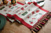 Christmas Snowflake Decoration Table Runner Jacquard Dining Cloth New Year Gift Winter Home Rustic Decor Bed Tail Flag Cover