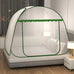 Simple Yurt Mosquito Net Portable Camping Tent Single Double Bed Canopy For Adult Foldable Bunk Mesh Net Breathable Mosquito Net