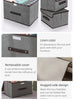 Fold Non Woven Fabric Storage Box Gray Home Supplies Clothing Underwear Sock And Kid Toy Storage Organizer Cosmetics