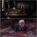 Electric Halloween Crawling Ghost Bald Head Voice-activated Climbing Zombie Figure Realistic Folding Escape Room Climbing Ghost