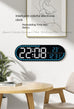Large Digital Wall Clock Temperature and Date Week Display Electronic LED Table Alarm Clocks Brightness Adjustable 12/24H Format