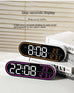 Large Digital Wall Clock Temperature and Date Week Display Electronic LED Table Alarm Clocks Brightness Adjustable 12/24H Format