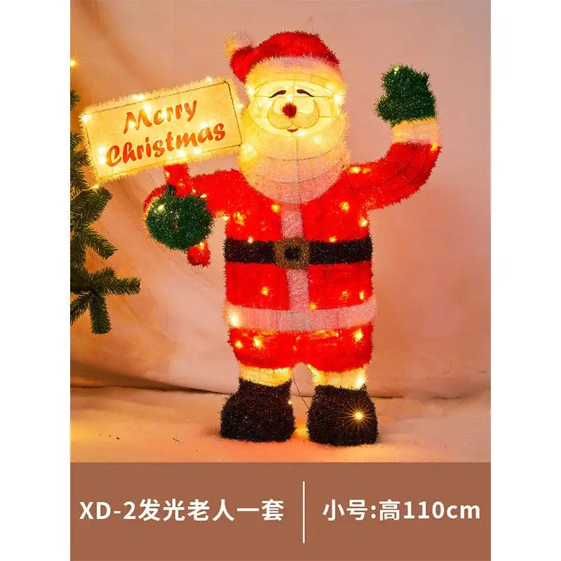 JarBell Christmas luminous wrought iron deer