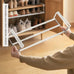 Adjustable Shoe Rack | Space-Saving Layered Organizer For Home Shoe Cabinets | Under-Shelf Shoe Holder With Hanging Basket