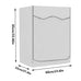 210DWaterproof Case Silver Coating Washing Machine Cover Sunscreen Front Load Laundry Dryer Covers Washing Machine Cover