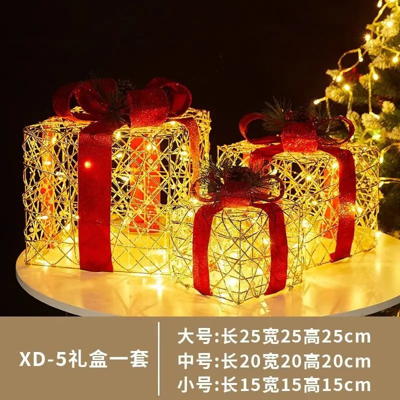 JarBell Christmas luminous wrought iron deer