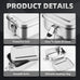 304 Stainless Steel 1200/2400ml Lunch Box Bento Box Metal Food Storage Container with Locking Clasp Suitable for Work and School