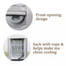 210DWaterproof Case Silver Coating Washing Machine Cover Sunscreen Front Load Laundry Dryer Covers Washing Machine Cover