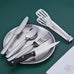 2Person Utensil Picnic Set with Plate Spoon Knife Fork Outdoor Picnic Tableware Camping Dinnerware Set