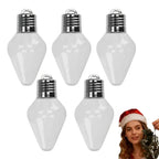 JarBell Festive Bulb-Shaped Christmas Jars