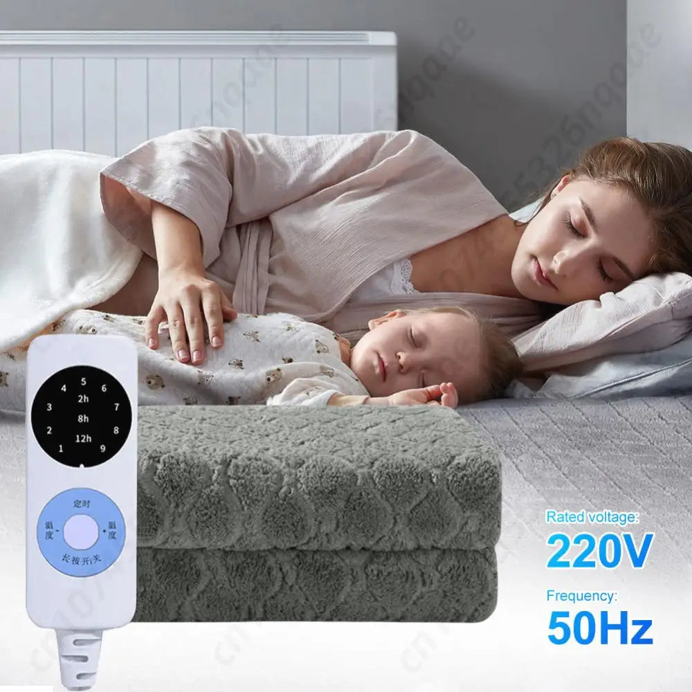 PlushWarm Velvet Plush Electric Blanket