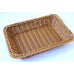 Hand-Woven Imitation Rattan Basket, Rectangular Storage Box, Fruit Snack Bread Cosmetic Organizer for Home Kitchen