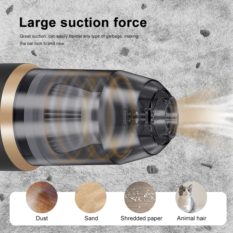 SuckPro Wireless Car Vacuum Cleaner