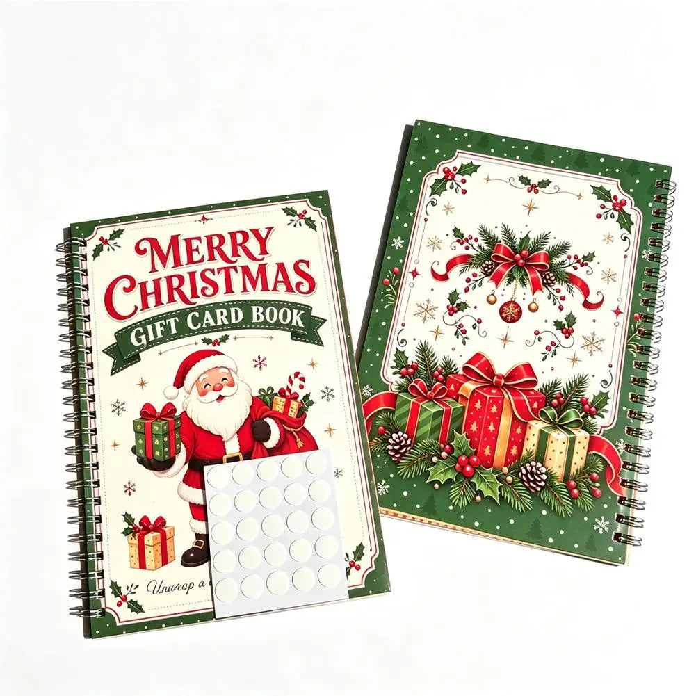 JingleBind Christmas Gift Card Holder Book