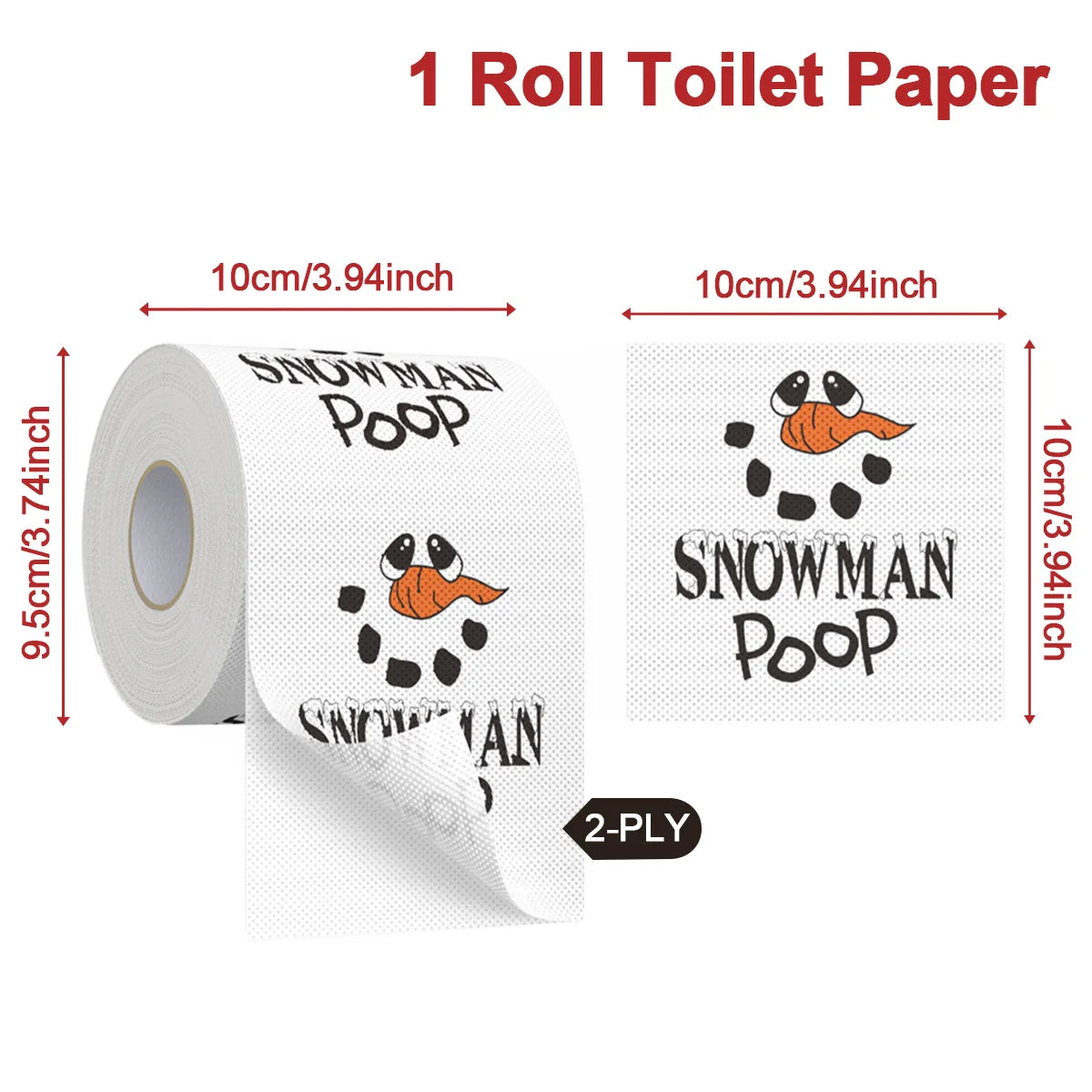 Merry Carousel Co. Toilet Roll Paper Merry Christmas