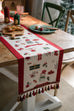 Christmas Snowflake Decoration Table Runner Jacquard Dining Cloth New Year Gift Winter Home Rustic Decor Bed Tail Flag Cover