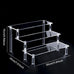 1-5 Tier Acrylic Display Stand Perfume Doll Clay Figurine Blind Box Storage Rack Transparent Ladder Makeup Organization W-2