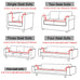 Jacquard Elastic Sofa Cover For Living Room Slipcovers Stretch Polar Fleece Armchair Protector L Shaped Sofa 1/2/3/4 Seater Home