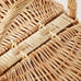 Handmade Wicker Picnic Basket With Handle Picnic Hamper Multi-Purpose Willow Woven Storage Box Outdoor Camping Fruit Basket