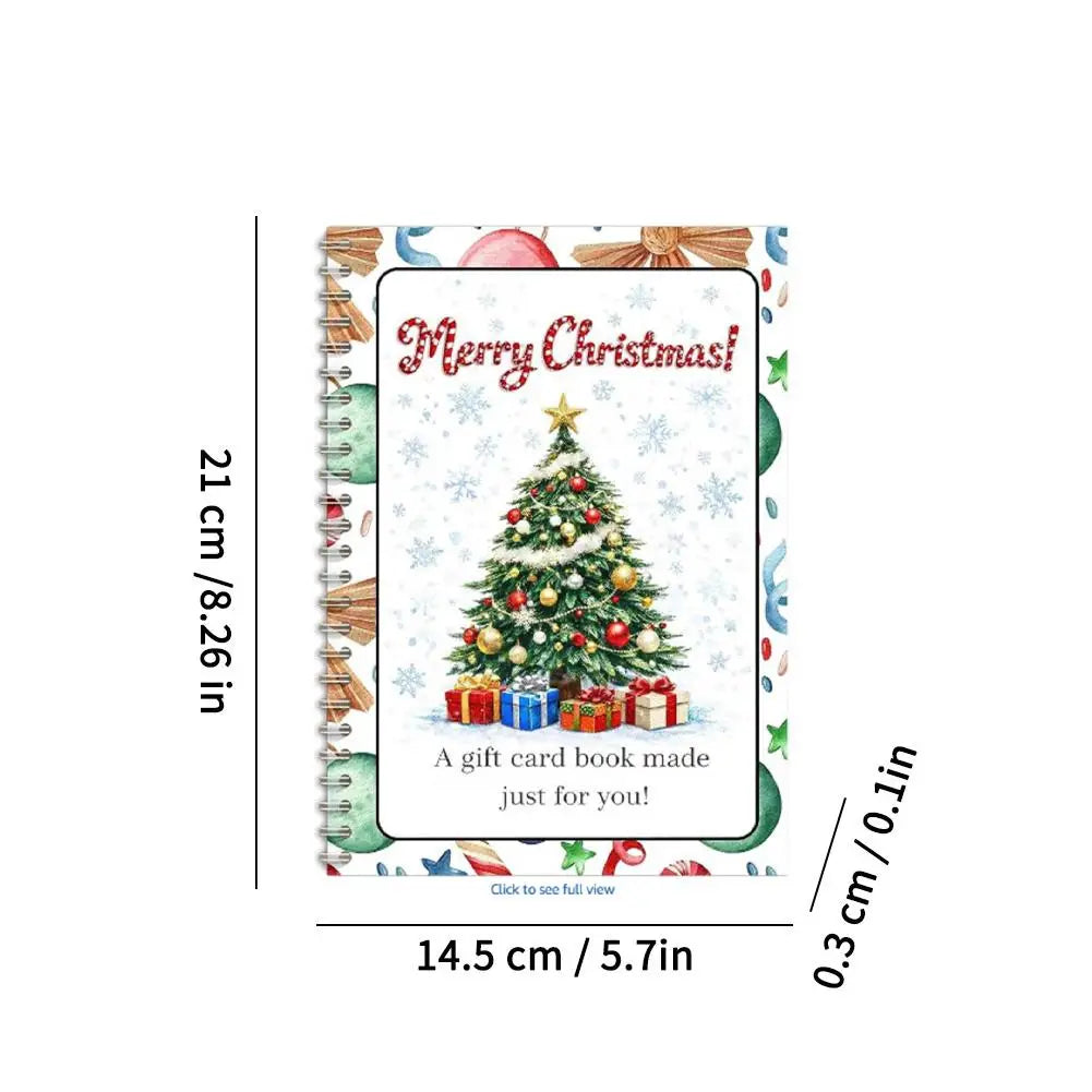 JingleBind Christmas Gift Card Holder Book