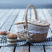 Handmade Wicker Picnic Basket With Handle Picnic Hamper Multi-Purpose Willow Woven Storage Box Outdoor Camping Fruit Basket