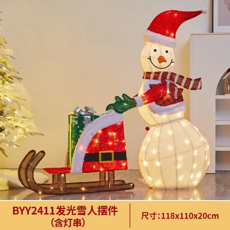 JarBell Christmas luminous wrought iron deer