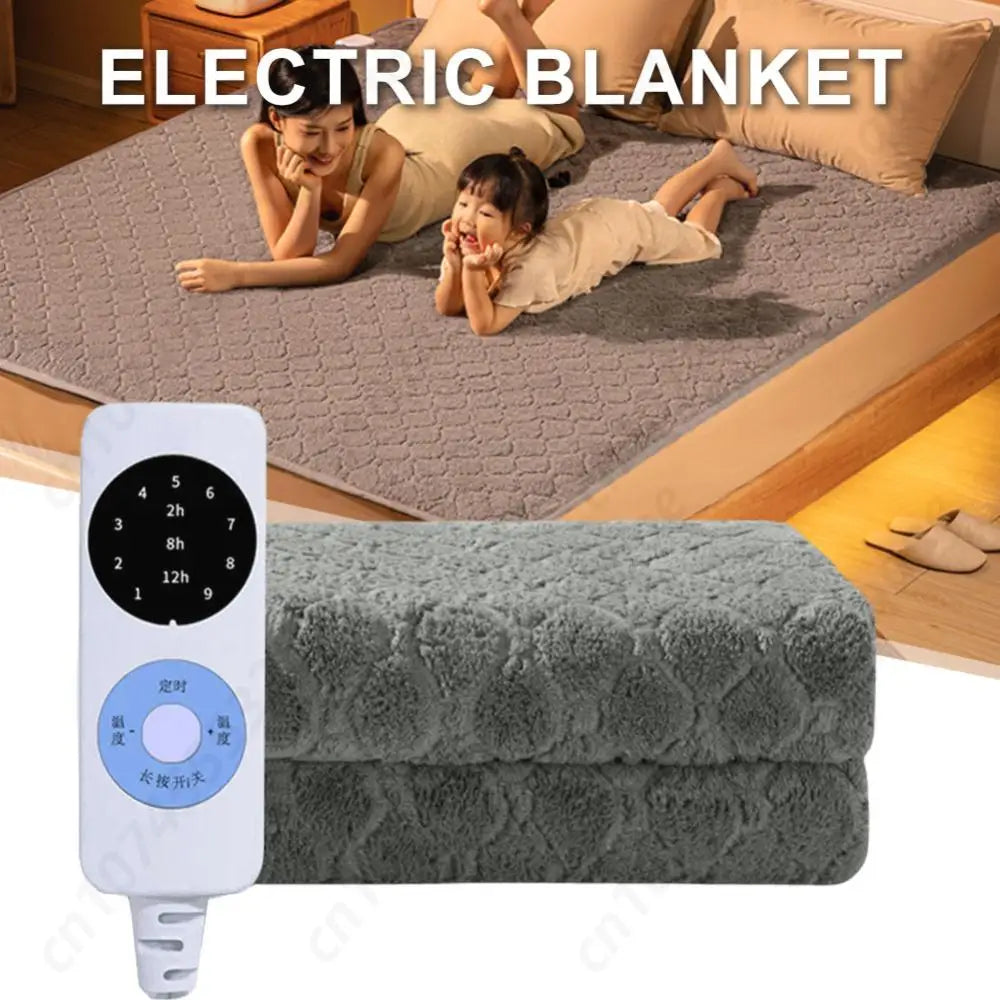 PlushWarm Velvet Plush Electric Blanket