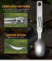 ROXON Out Door  Camping Cutlery Set  Stainless Steel Portable and Detachable