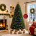 GAOMON 7.5 FT PE PVC Artificial Christmas Tree, Full Green Mixed Branches