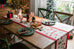 Christmas Snowflake Decoration Table Runner Jacquard Dining Cloth New Year Gift Winter Home Rustic Decor Bed Tail Flag Cover