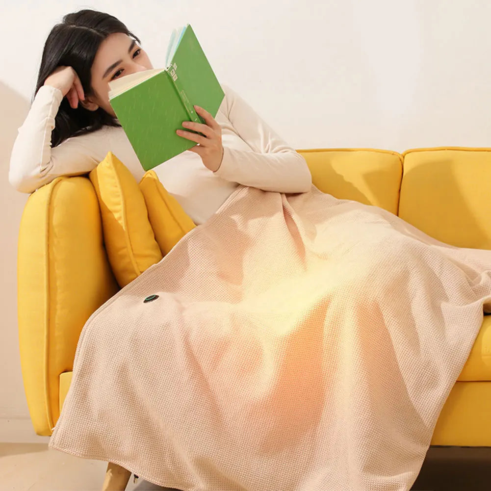 PlushWarm Wearable USB Electric Heated Blanket