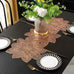 1PCS Gilding Placemat PVC Dining Table Cushion Zijinhua Hollow Scarf Table Runner Cross-Border Light Luxury High Temperature