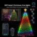 Christmas Tree LED Lights 400LEDs Smart RGB LED String Lights Holiday Decoration for Indoor Outdoor Tree APP/Remote Control