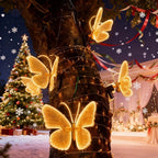 Automatic Opening LED Butterflies for Wedding Decor, Romantic Magical Light Up Wings for Party Christmas Festival Decoration