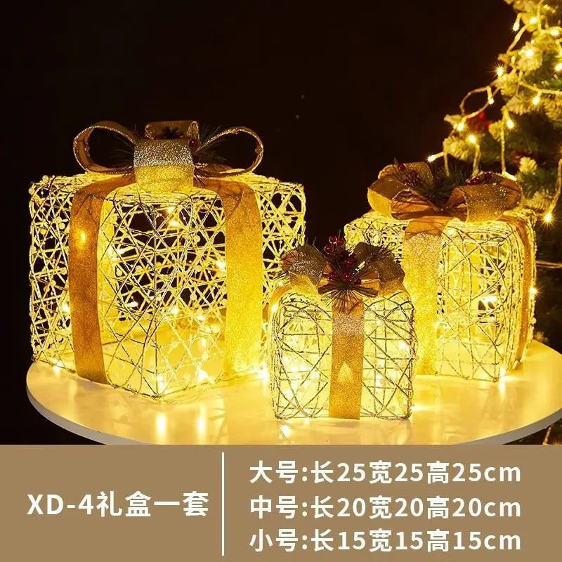 JarBell Christmas luminous wrought iron deer