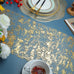 Sparkle Metallic Table Runners Gold Silver Thin Table Runner Glitter Sequin Metallic Foil Mesh Roll Birthday Party Decor Wedding