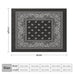 Black Bandana Paisley Art Blanket Soft and Warm Throw Digitally Printed Super Soft Micro Plush Blanket for Sofa Bed Living Room