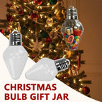 JarBell Festive Bulb-Shaped Christmas Jars