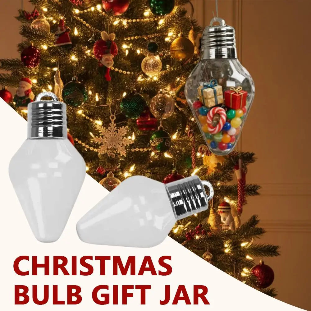 JarBell Festive Bulb-Shaped Christmas Jars