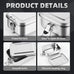 304 Stainless Steel 1200/2400ml Lunch Box Bento Box Metal Food Storage Container with Locking Clasp Suitable for Work and School