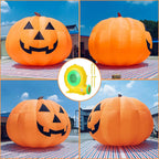 Giant 10Ft Halloween Inflatables Pumpkin Decorations with Waterproof Air Blower And LED Lights for Outdoor Yard Decorations
