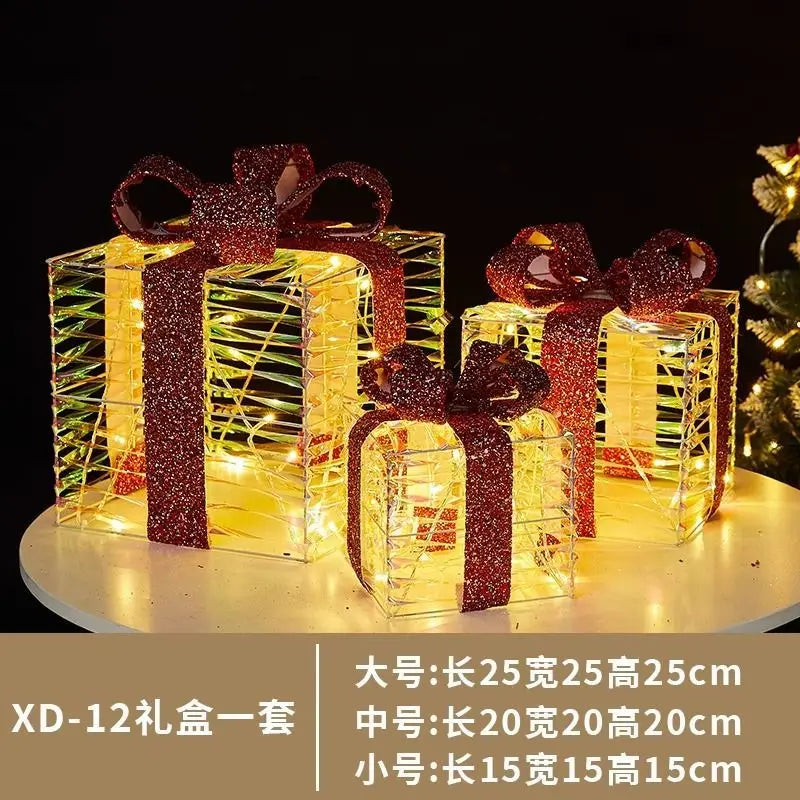 JarBell Christmas luminous wrought iron deer