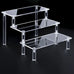 1-5 Tier Acrylic Display Stand Perfume Doll Clay Figurine Blind Box Storage Rack Transparent Ladder Makeup Organization W-2