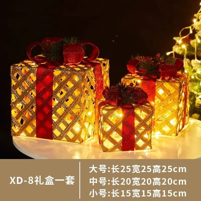 JarBell Christmas luminous wrought iron deer