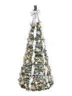 New 210cm/7ft Foldable Pre-Decorated Christmas Tree Pop-Up Festive Decoration Home Decor Portable Christmas Tree