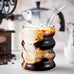 4pcs/Set Glass Cups Coffee Mug Creative Clear Drinking Glasses Ribbed Glassware Cups With Straws Set Cocktail Fruit Glass